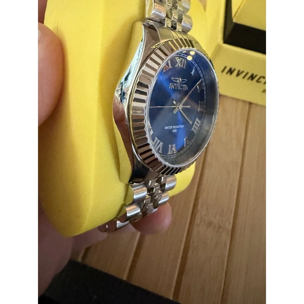 Invicta Women's Windsor Watch, Blue Dial With  Silver Tone Band, 36mm Steel